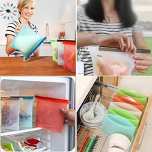 Load image into Gallery viewer, Zero-Waste Reusable Ziplock Bags - 4pcs