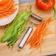 Load image into Gallery viewer, MULTI-FUNCTION STAINLESS STEEL VEGETABLE JULIENNE PEELER